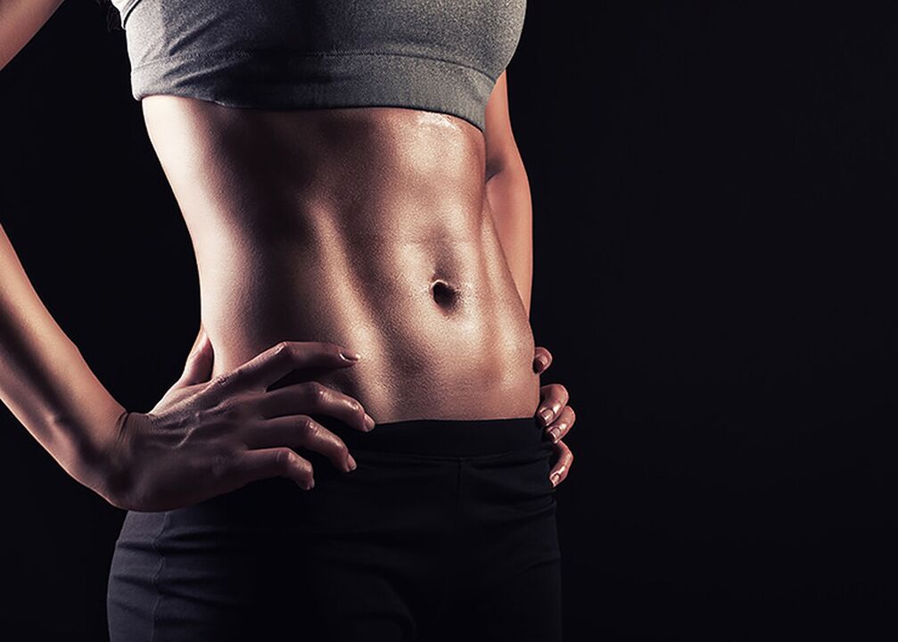 Unha cintura delgada e un estómago plano son o resultado dun duro adestramento